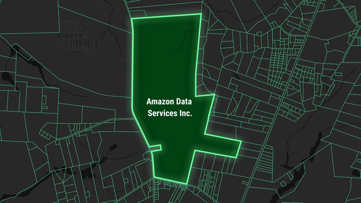 Amazon data center development site in Richmond County, North Carolina representing the $10 billion hyperscaler investment in rural digital infrastructure.