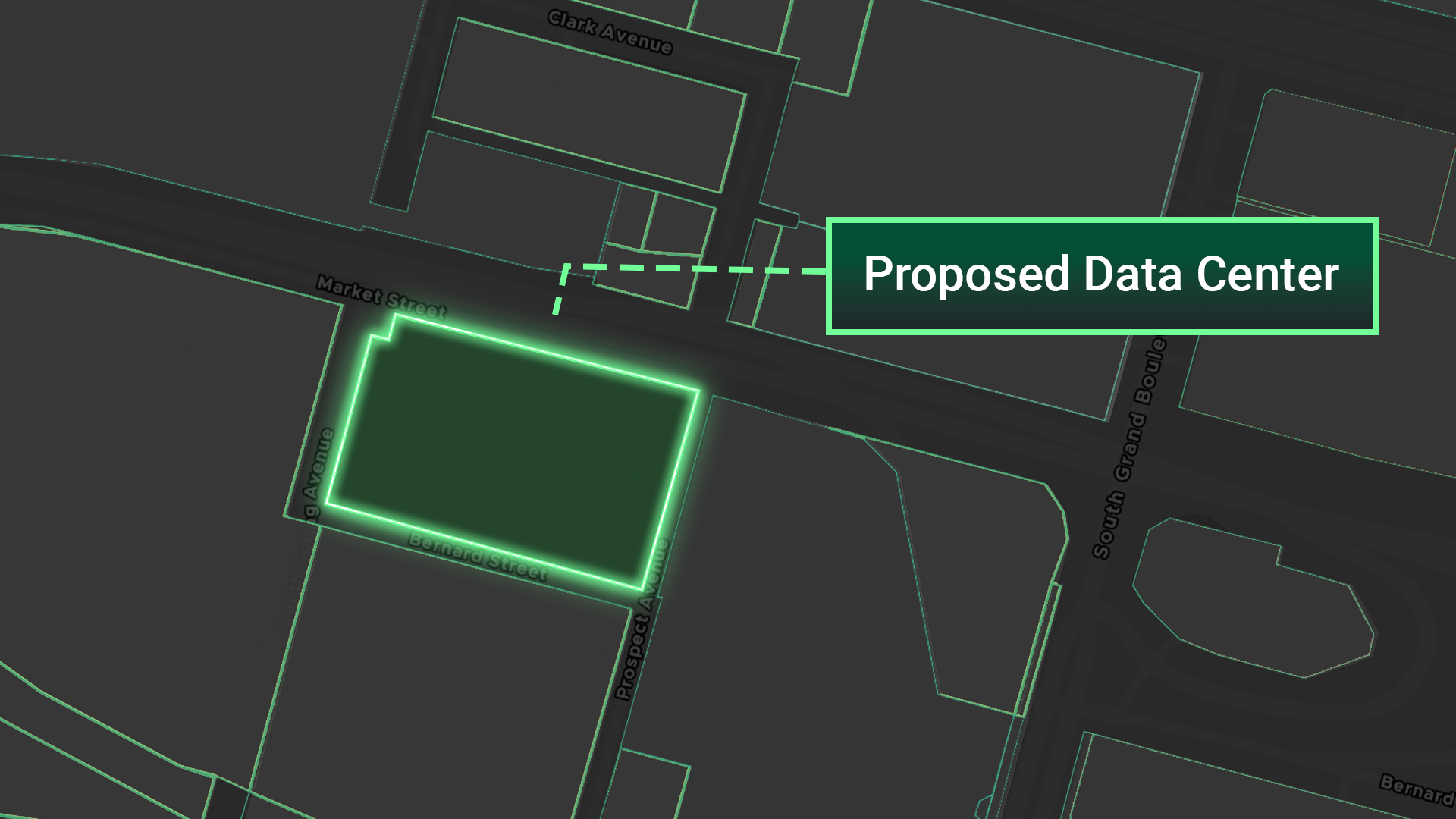  $1.5 billion Armory project represented on the Acres map representing Mayor Spencer's executive order for zoning changes